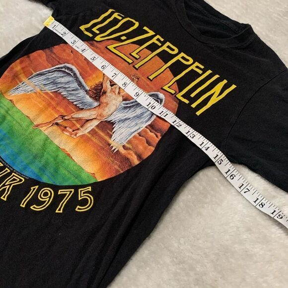 Led Zeppelin Shirt Womens Medium Black‎ US Tour 1975 Icarus Band Graphic 2008 - Picture 2 of 5